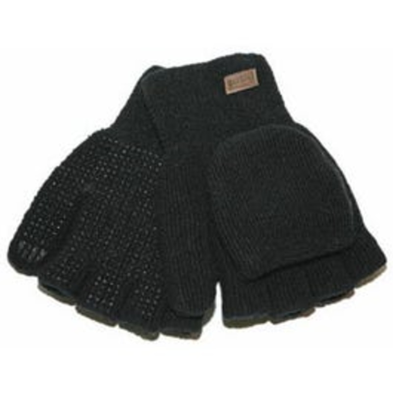 Men’s Ragg Wool Gloves, Black, Large