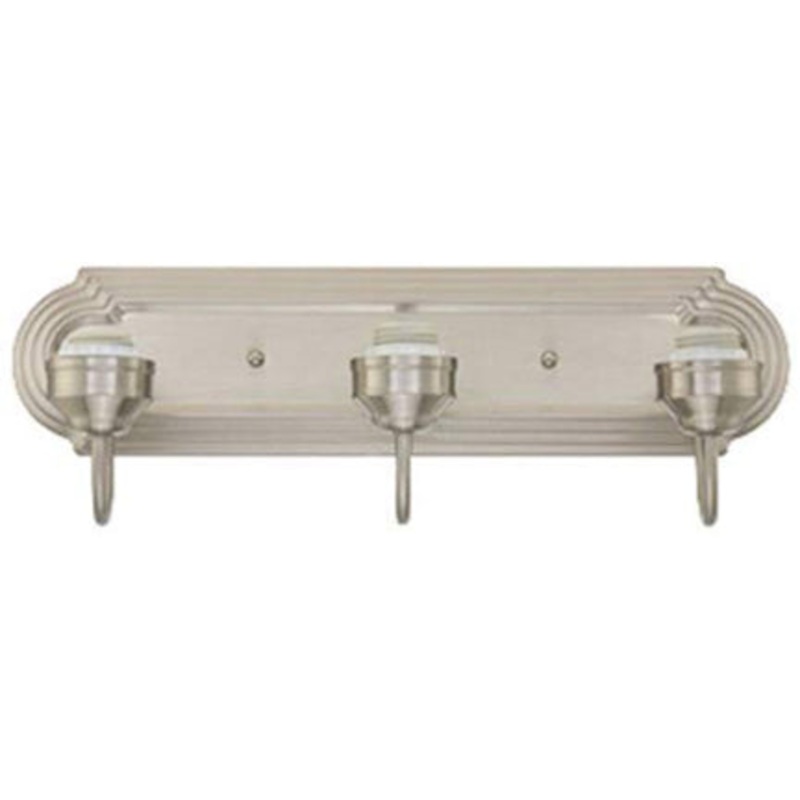 3 LIGHT BRUSH NICKEL WALLBRACKET