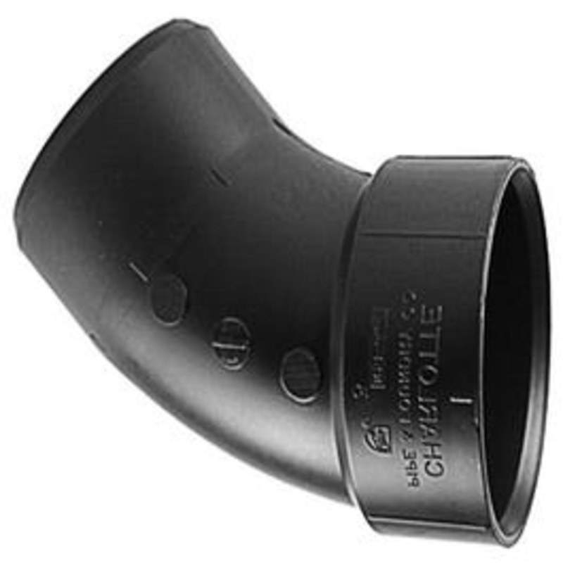 ABS/DWV Pipe Fitting, 45-Degree Street Ell, 1.5-In.