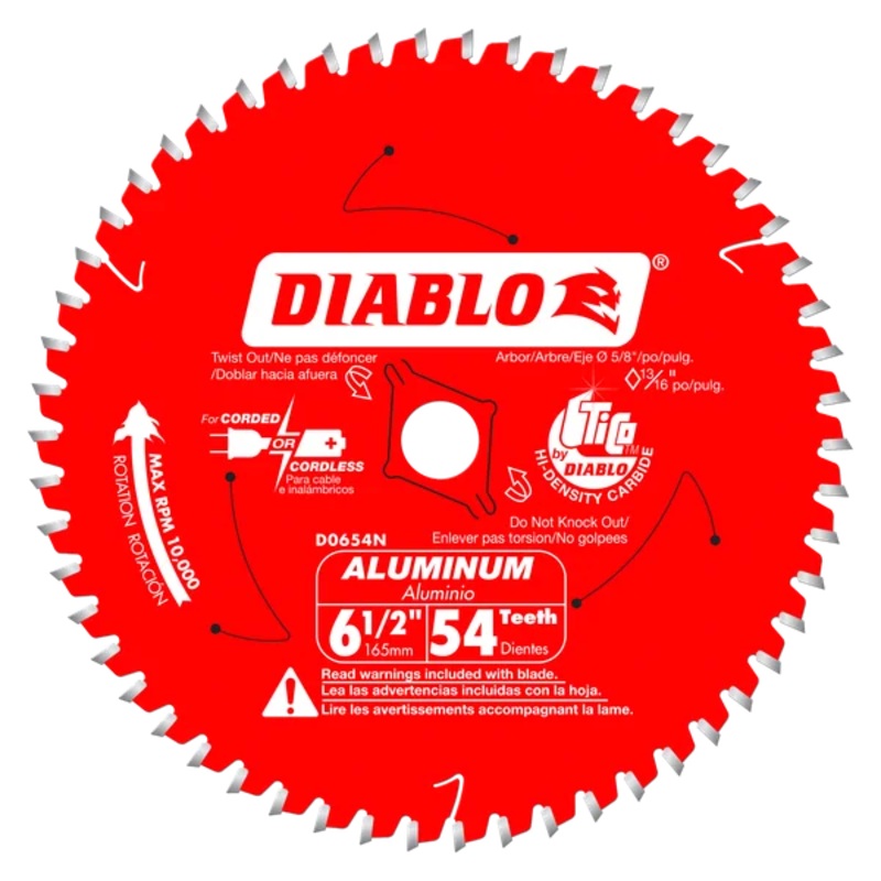 Diablo Saw Blade for Medium Aluminum