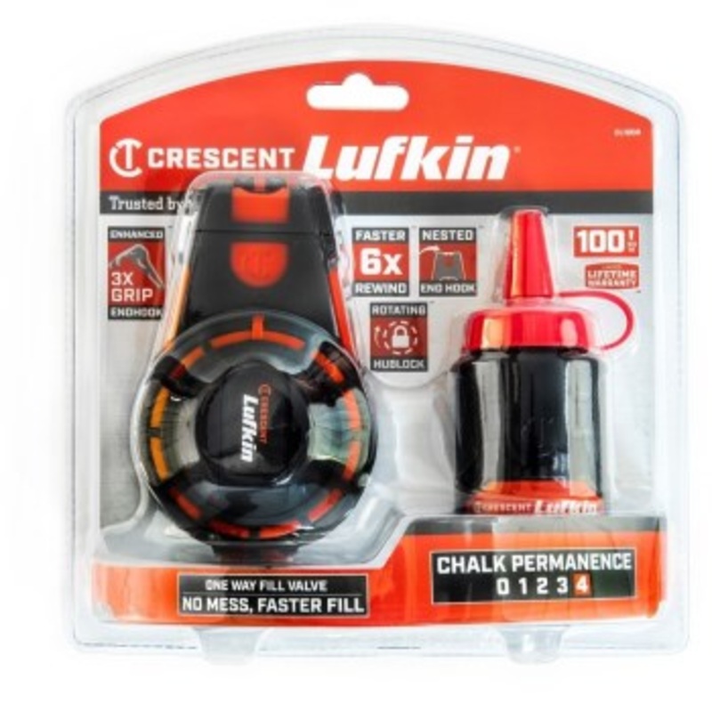 Apex/Cooper Tool CL100R 100′ Red Chalk Reel