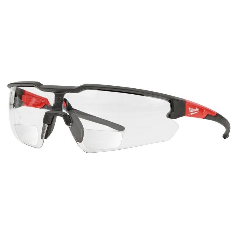 Safety Glasses – +2.00 Magnified Clear Anti-Scratch Lenses