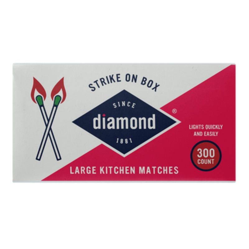 Diamond Strike On Box Matches 300 Ct