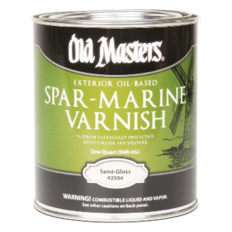 Old Masters 92504 Spar Varnish, Semi-Gloss – 1 Quart