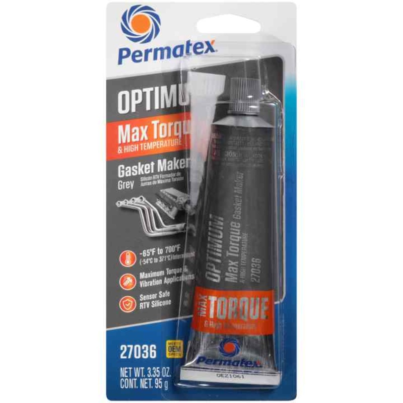 Permatex Optimum Grey Rtv Silicone Gasket Maker, 3.35 Oz
