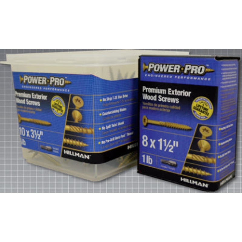 9X3 PP T-25 EXT DECK SCW BRONZE 1LB