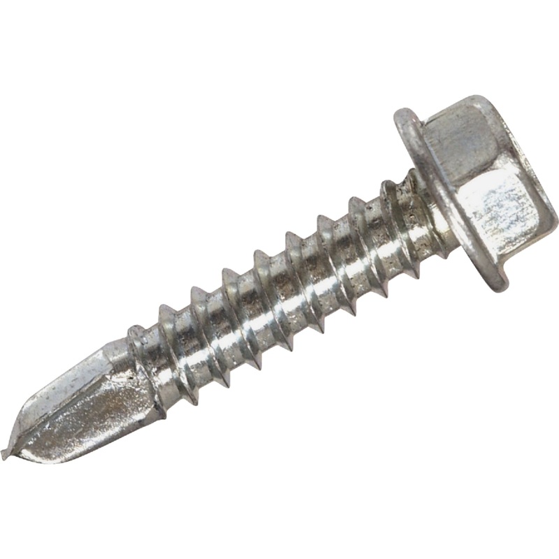Hillman 1/4 In. – #14 x 1-1/2 In. Hex Washer Head Self-Drilling Sheet Metal Screw (100 Ct.)