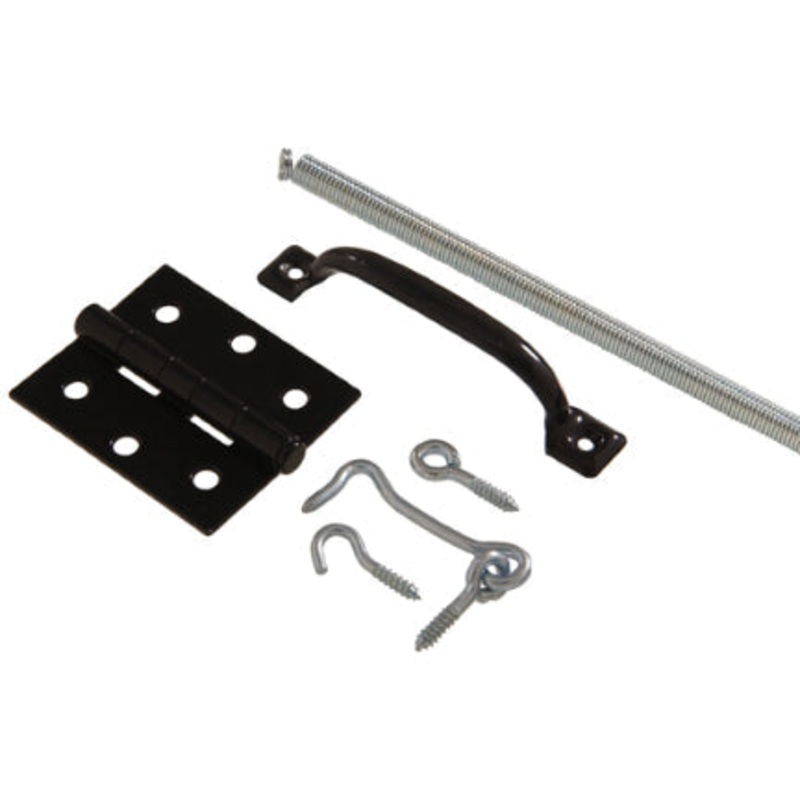 BLACK SCRN DR HDWE SET