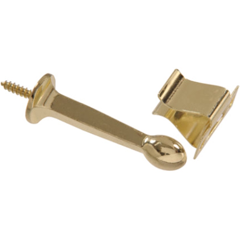 BRASS PLATED RGD DOOR STOP