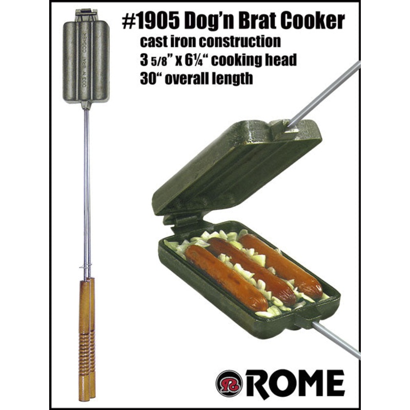 Rome Industries Dog n’ Brat/Cornbread Cooker – Cast Iron