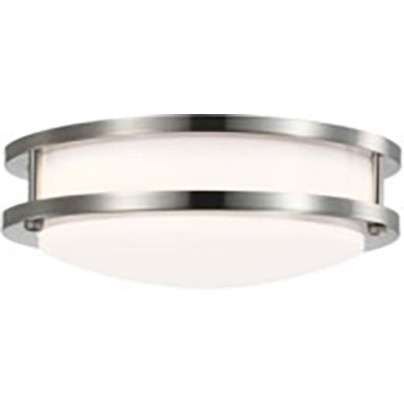 10 IN 16W LED FLUSH MNT BR NI DIMMABLE