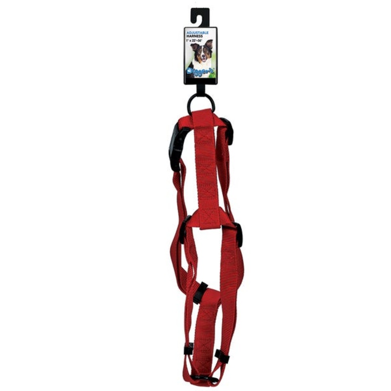Boss Petedge Digger’s 1 Adjustable Harness-Red (1, Red)