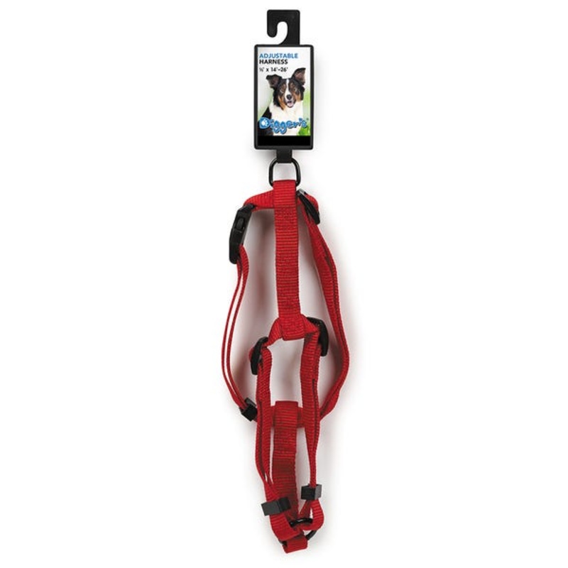 Boss Petedge Digger’s 5/8in Adjustable Harness Red (5/8, Red)