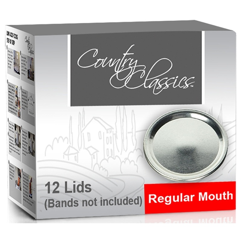 Country Classics Regular Mouth Canning Jar Lids
