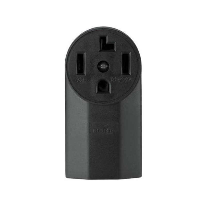 Eaton Cooper Wiring Power Device Receptacle 30A, 125/250V  Black