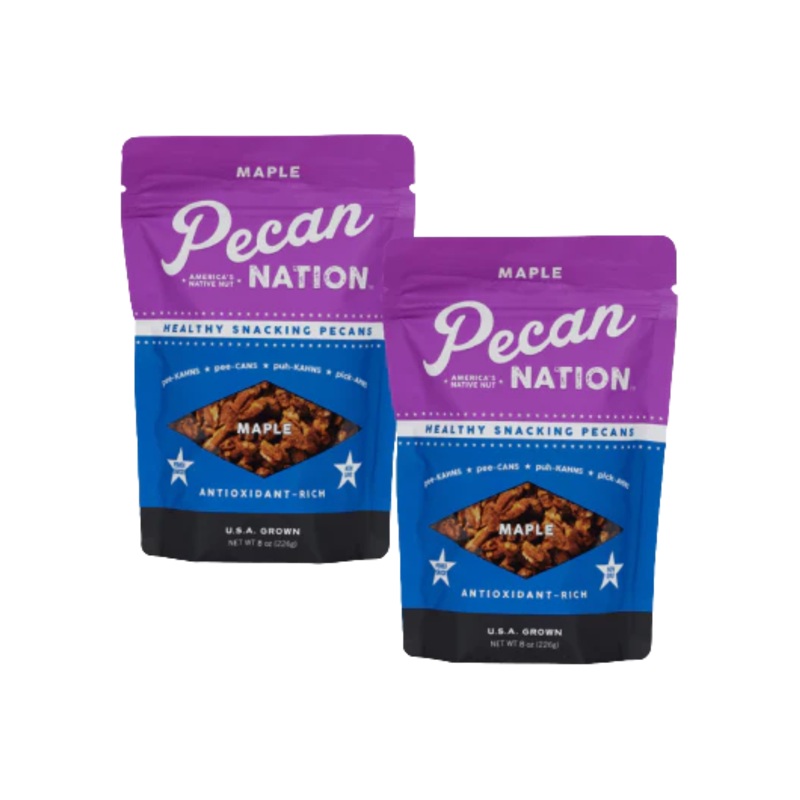 Pecan Nation Maple Glazed Pecan Nut Pieces, 8 oz