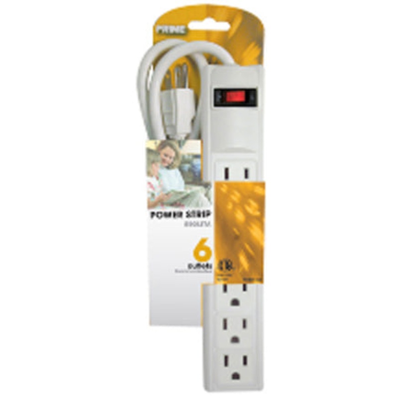 6-OUTLET WHT POWER STRIP