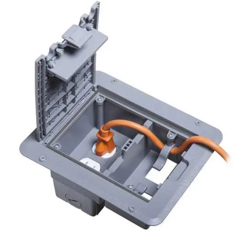 Hubbell TayMac Outdoor Comforts Weatherproof Deck Outlet Cover, Gray