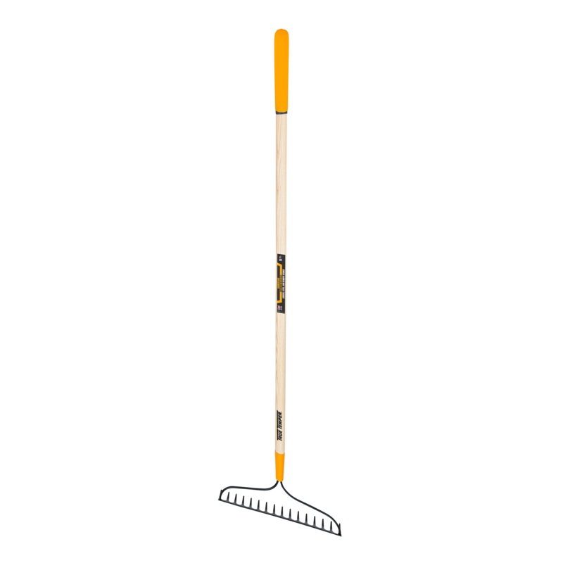 AMES TRUE TEMPER 16-TINE WELDED BOW RAKE WITH CUSHION END GRIP ON HARDWOOD HANDLE