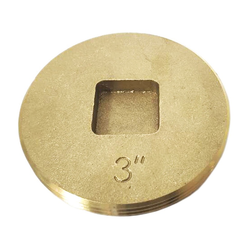 Braxton Harris Company 3 IPS S.C. Countersunk Brass Cleanout Plug