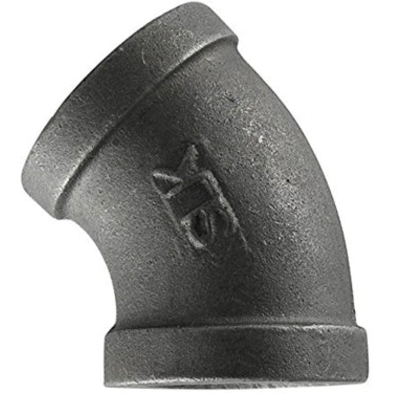E45-114 ELBOW 1-1/4 BLACK 45DEG