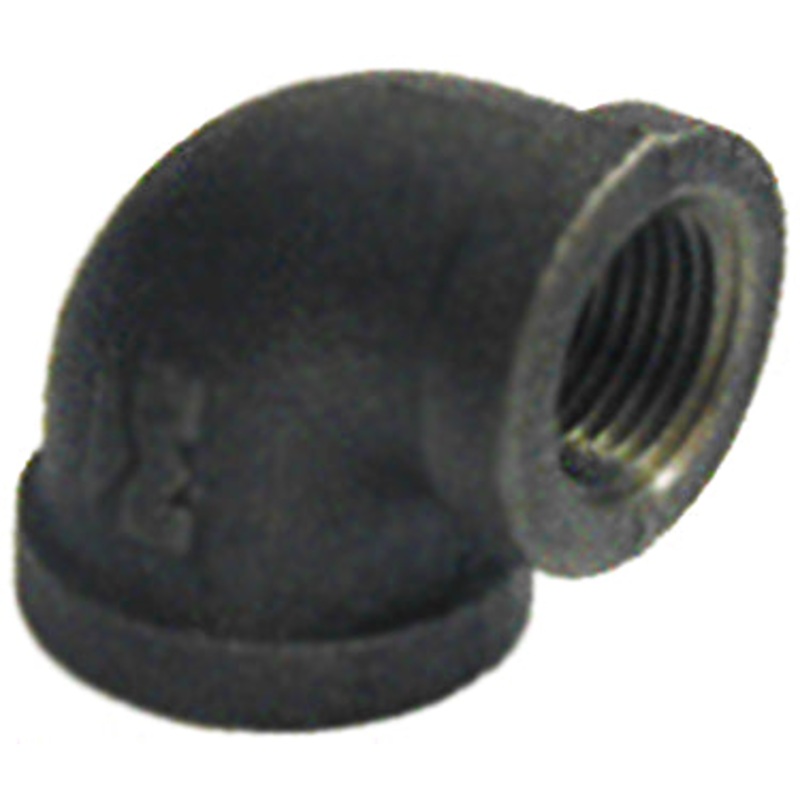 RE-3412 ELBOW 3/4X1/2 BLACK REDUCING