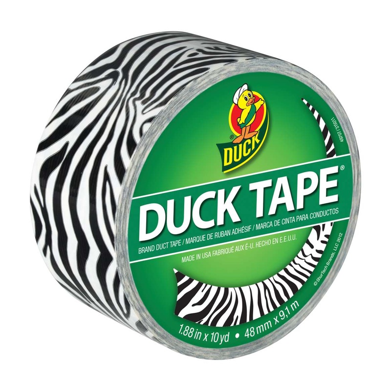 Duck Brand Printed Duck Tape  – Zebra, 1.88 in. x 10 yd.