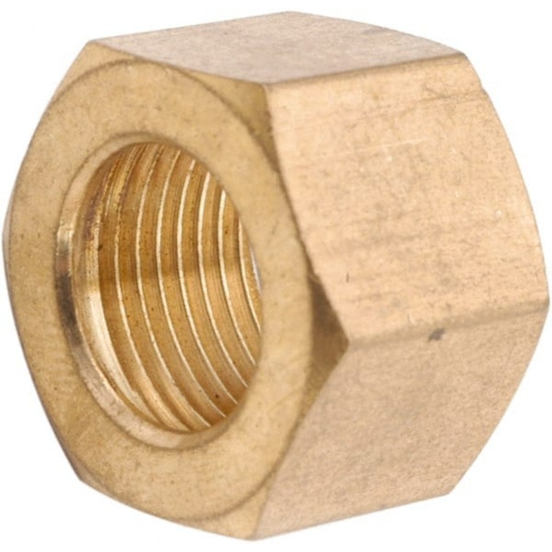 MSC Direct ANDERSON METALS  5/8 Tube OD x 13/16-18 Thread Brass Compression Tube Nut