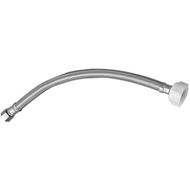 Plumb Pak Stainless Steel Toilet Supply Tube, 3/8x 7/8 x 16