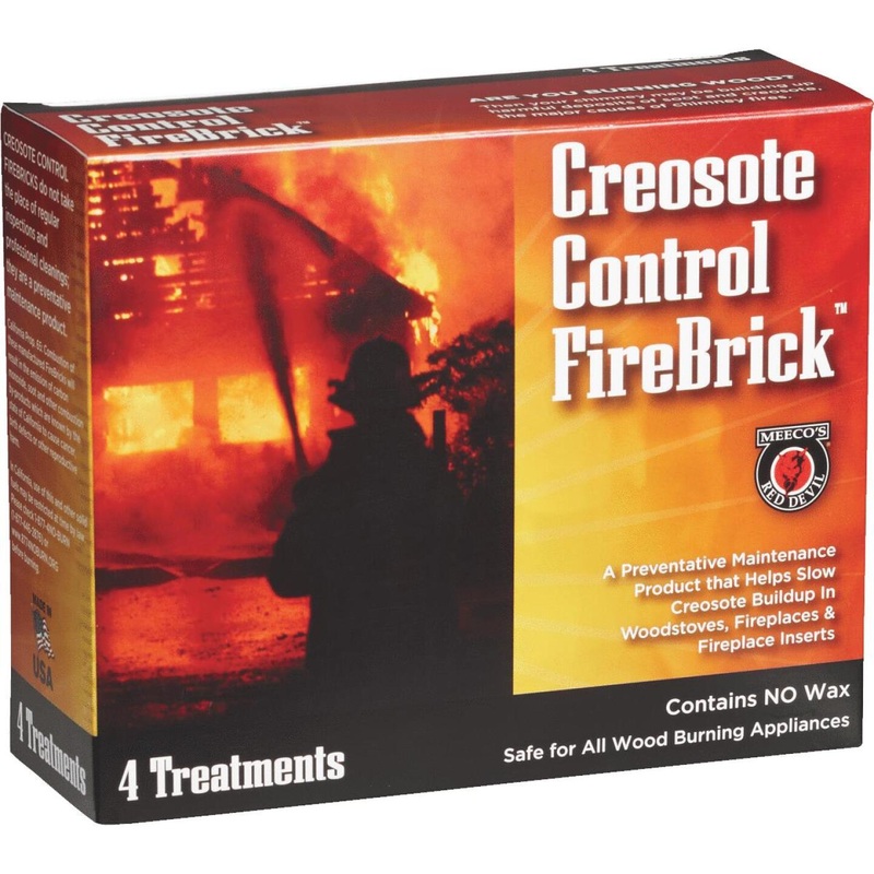 Meeco’s Red Devil Creosote Control FireBrick 2-1/2 Lb. Block Creosote Remover