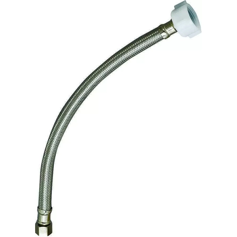 Plumb Pak Stainless Steel Toilet Supply Tube, 3/8x 7/8 X 9