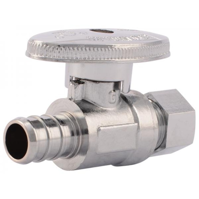 Sharkbite  Brass Crimp Straight Stop 1/2 in. x 3/8 in.