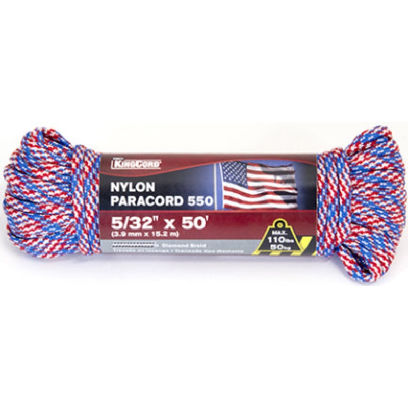 FLAG COLORS NYL 550 PARACORD 5/32 X 50 F