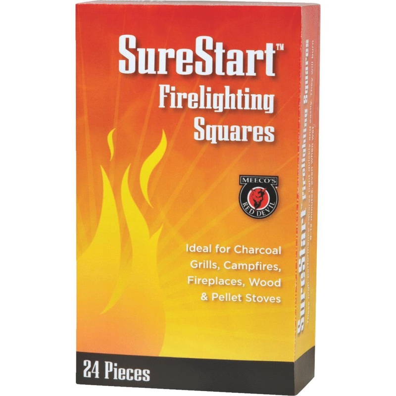 Meeco’s Red Devil SureStart Fire Starter Squares (24-Pack)