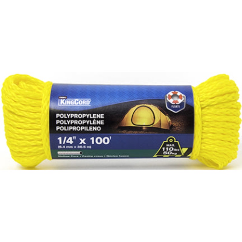 POLYPROPYLEN HOLLOW CORE YL 1/4 X 100