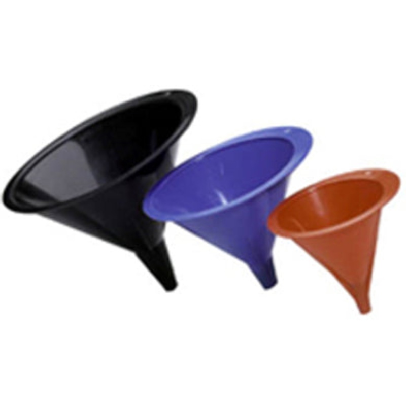 3 PC FUNNEL SET MULTI COLORED 1/2 1 PT