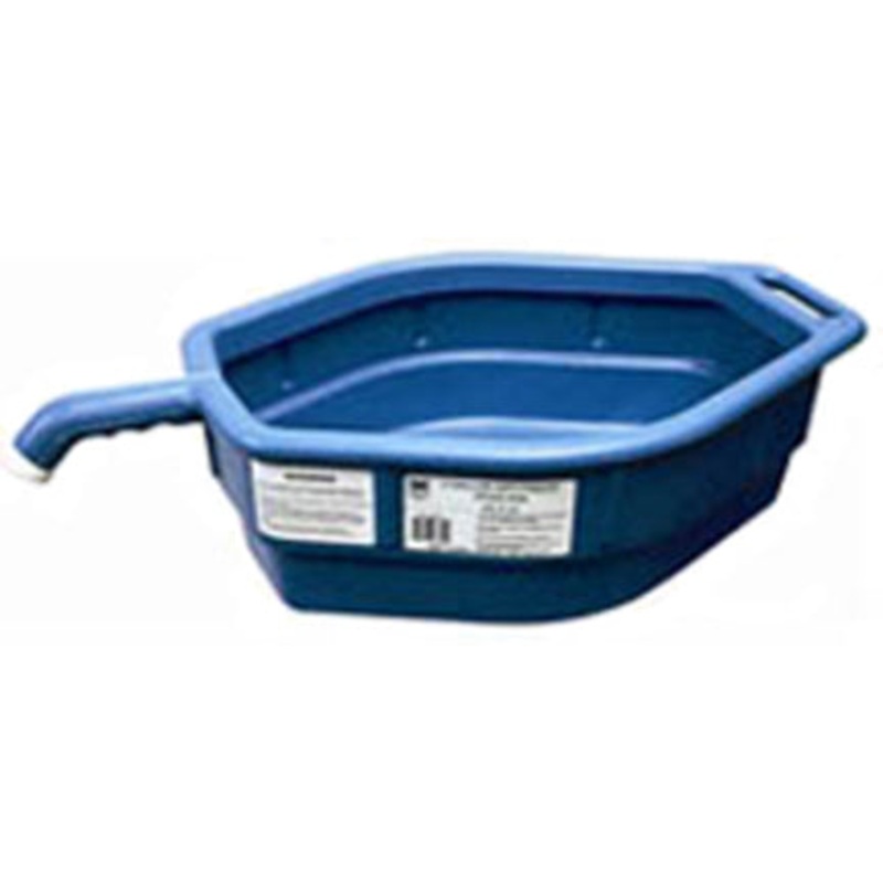 5 GAL OPEN TOP UTIL ITY DRAIN PAN BLUE