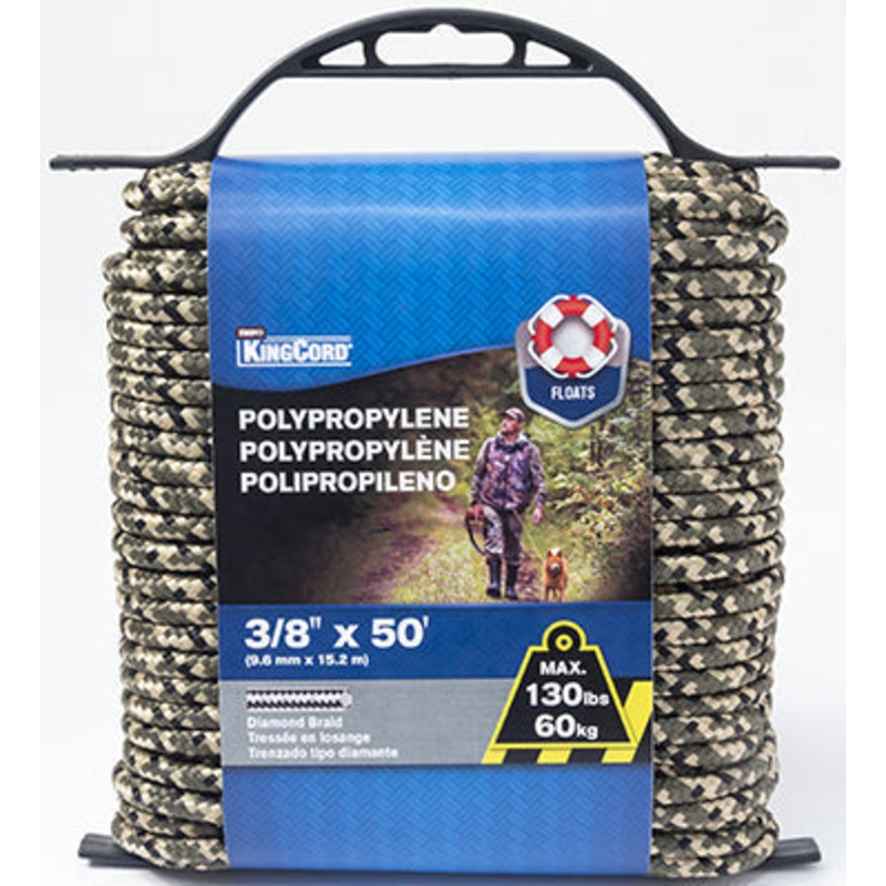 DIAMOND BRAID POLYP 3/8X50FT CAMO
