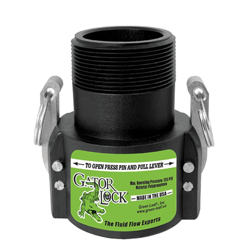 Green Leaf GatorLock (B) 3 Female Coupler x 3 Male NPT
