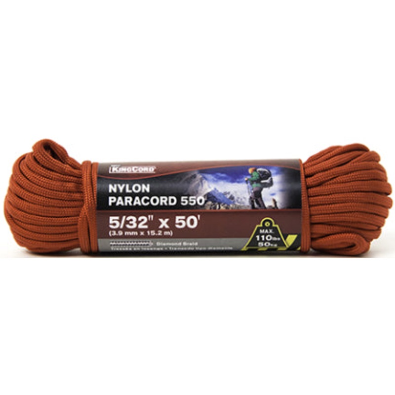 PARACORD NYLO 550 5/32 IN X 50 FT RED