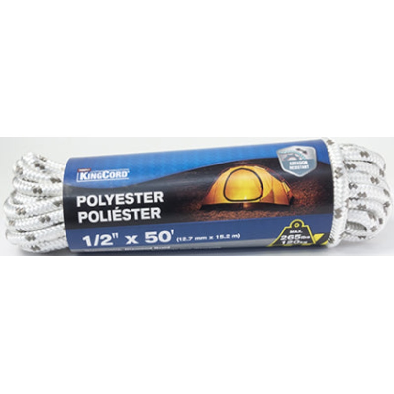 POLY DIAMOND BR AID 1/2IN X 50FT WT/GY