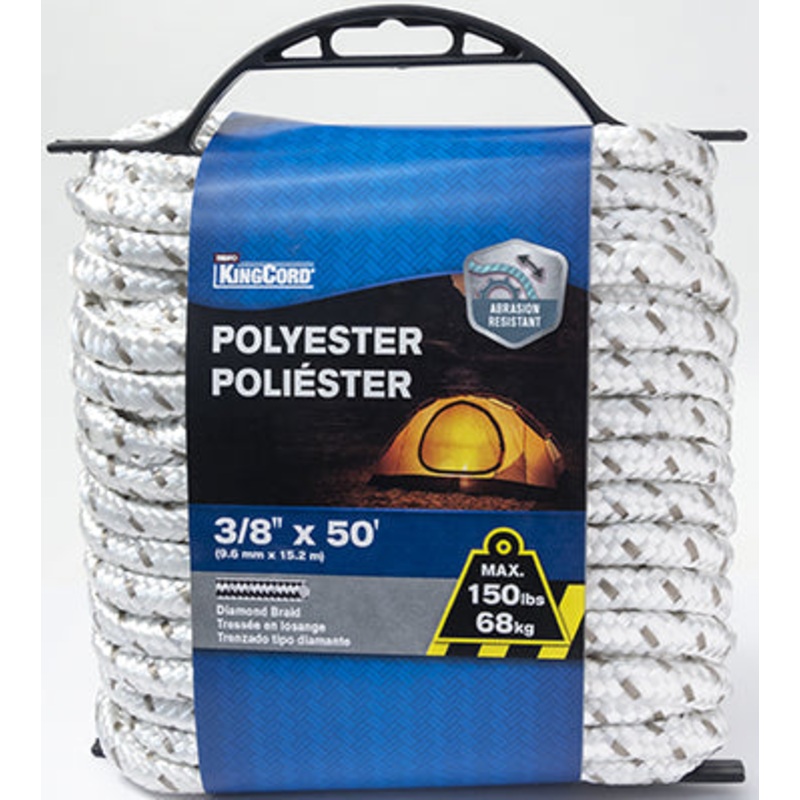 POLY DIAMOND BR AID 3/8IN X 50FT WT/GY