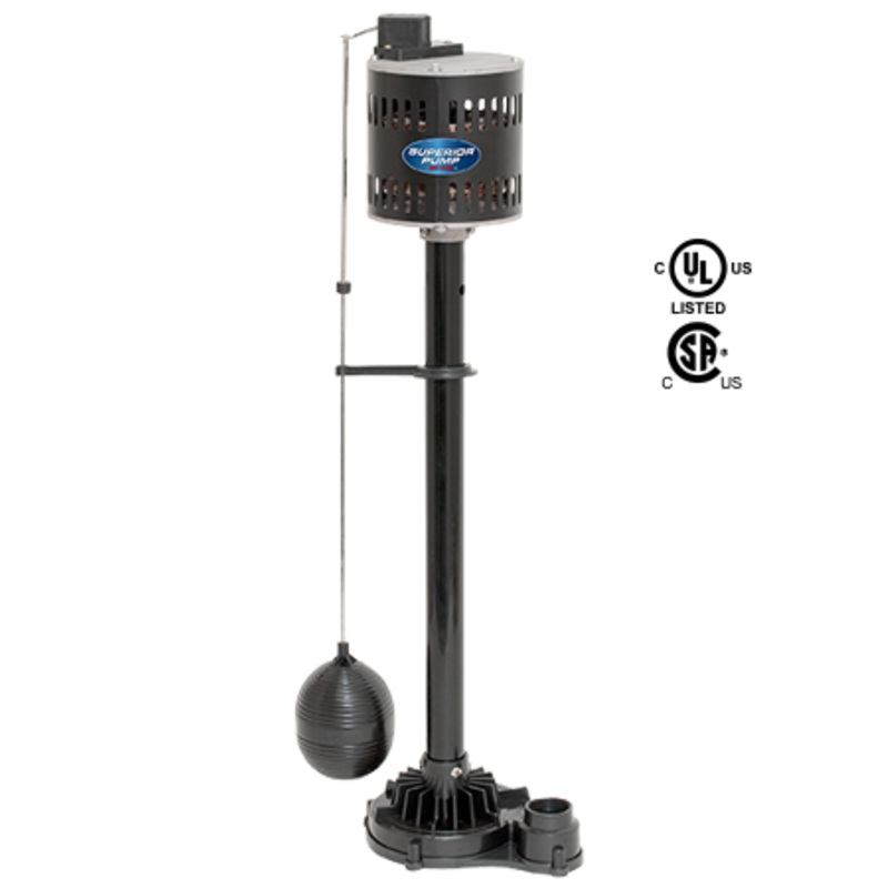 Superior Pump 1/3 HP Pedestal Sump