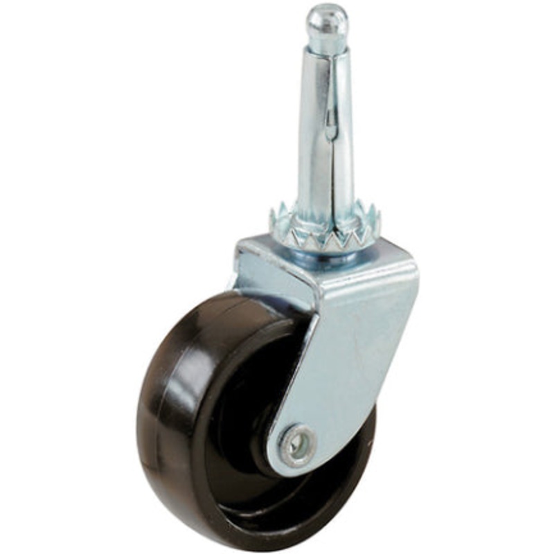 1-5/8 BLK STEM CASTER 4/CD