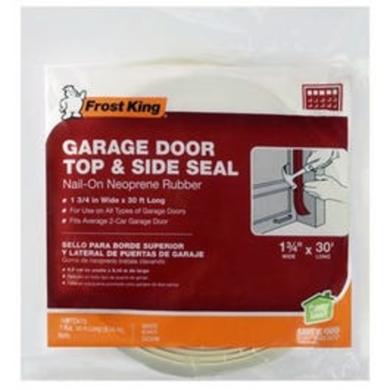 Garage Door Top & Side Weatherseal, 1-3/4 W x 30′ L