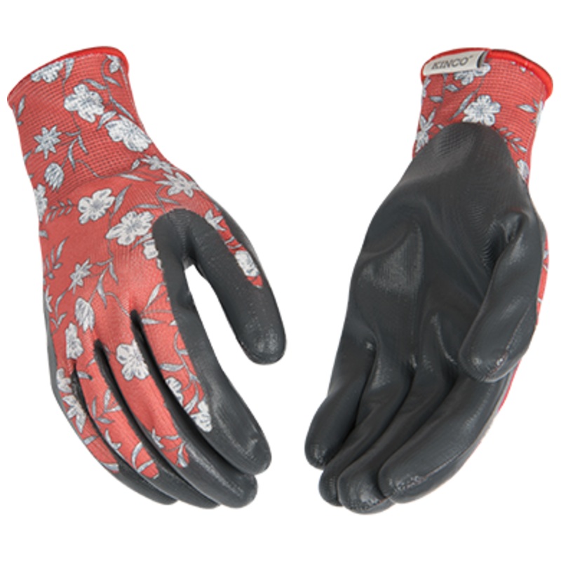 Kinco Womens Nylon Knit Shell & Nitrile Palm Large