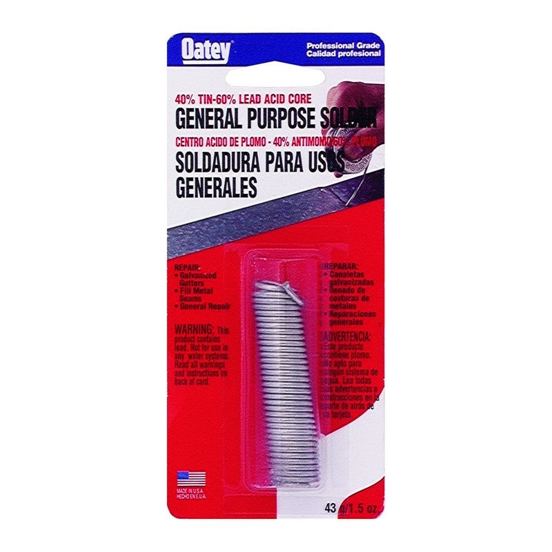 Oatey 1.5 oz. 40/60 Acid Core Wire Solder