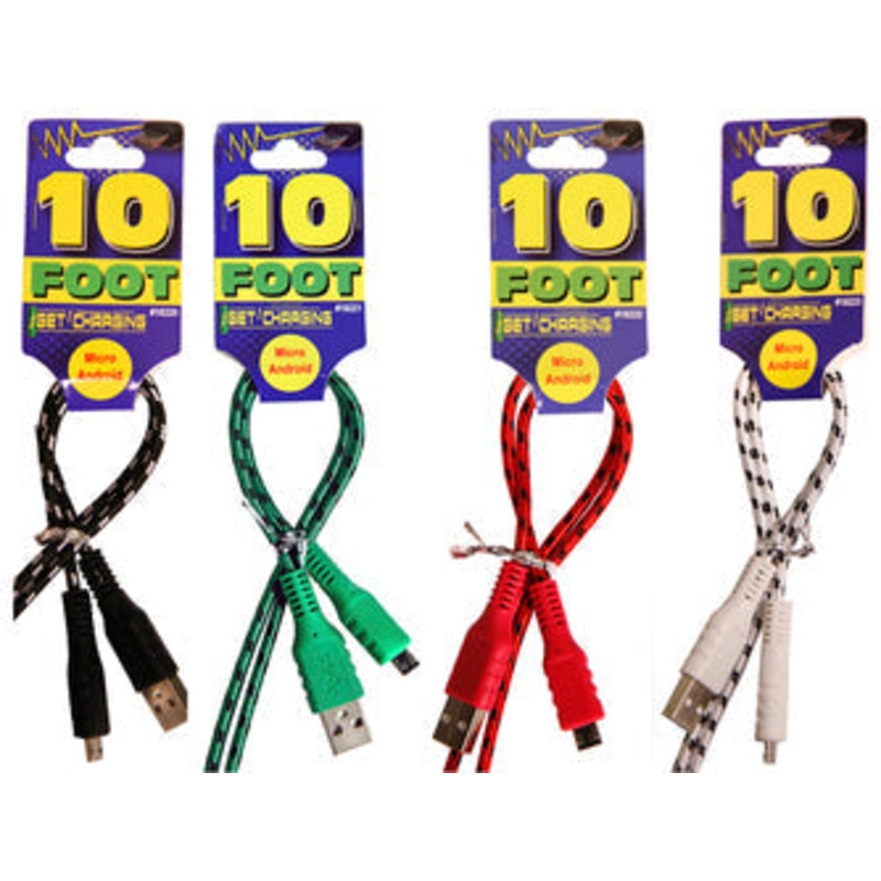 Service Tool Micro 10′ Charger Cord – Green