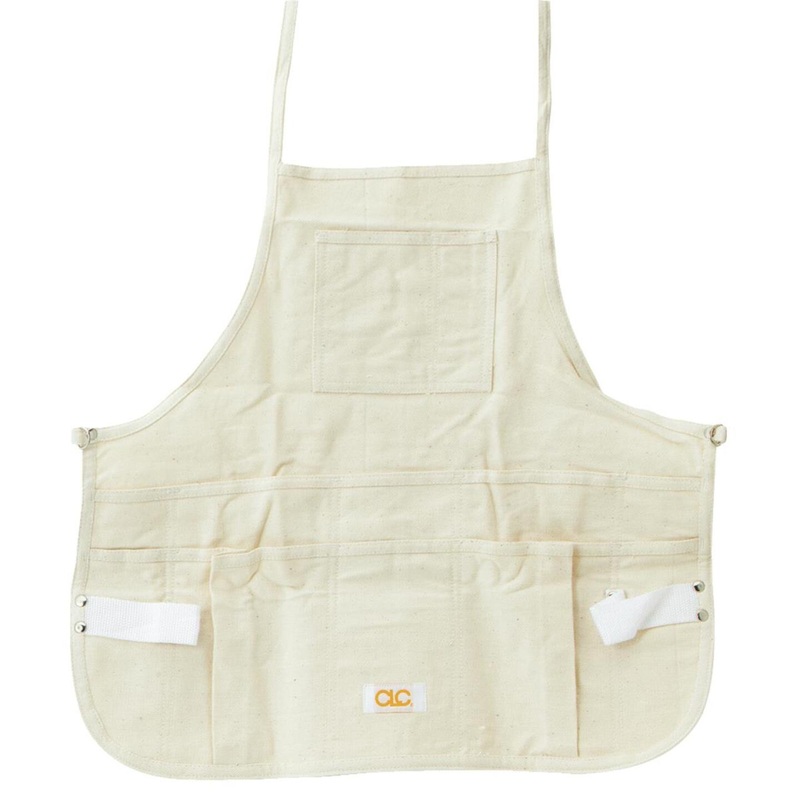 Custom Leathercraft 12-Pocket Canvas Bib Apron