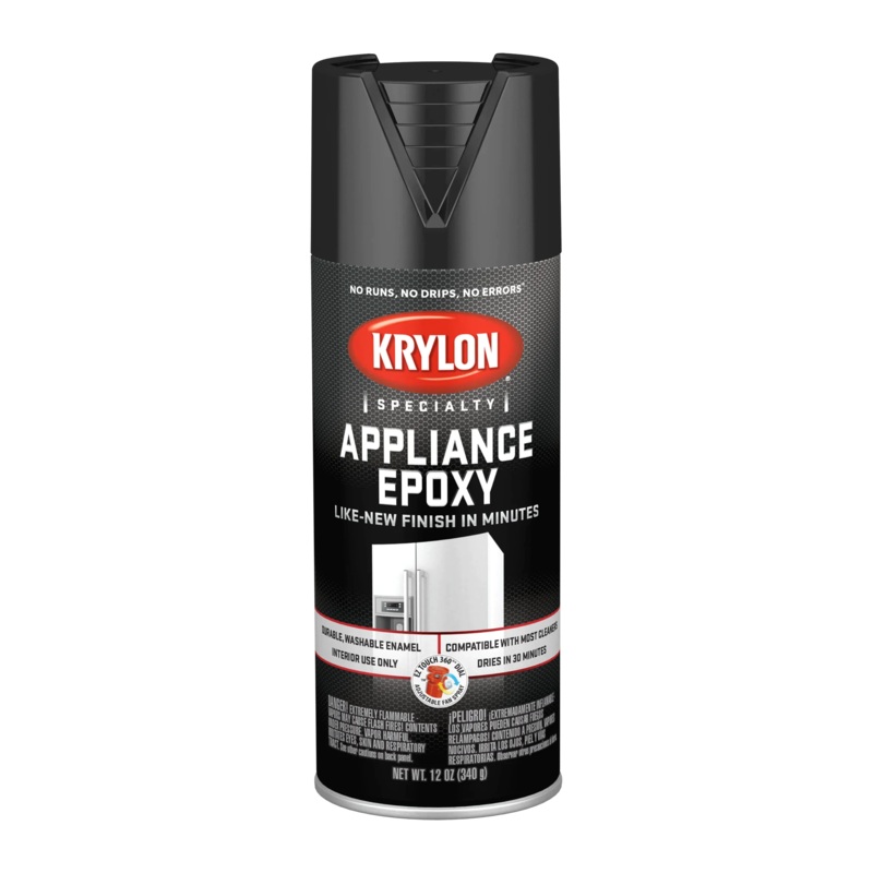 Krylon Appliance Epoxy Spray Paint Gloss 12 oz. Black